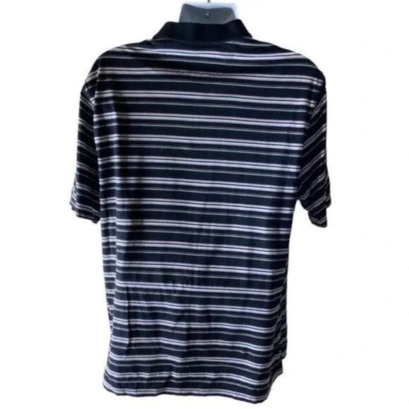 Greg Norman Polo Stripe Shirt 3/4 Button Front Short Sleeves Men's Size Large - Picture 3 of 8
